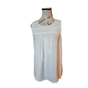 Elle White Tank Top Size Medium